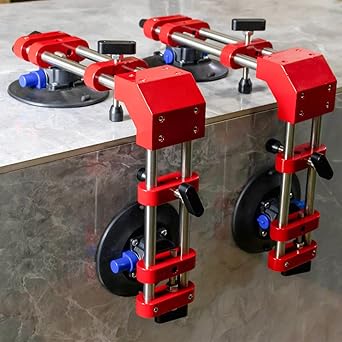 HIGHTOP 90 Degree Stone Seam Setter with 6Inch Suction Cup Seam Joining Leveling,Solid Countertop Installation Tool for Quartz slabs ?Granite, Stone, Marble,Tile Gap Regulator