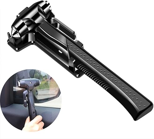 Amazon サファイア 緊急脱出ハンマー 車用 家用 安全ハンマー ガラスハンマー 緊急ライフハンマー シートベルトカッター付き 防災グッズ 災害対策 窓ガラス割る 単品 緊急対応セット 車 バイク