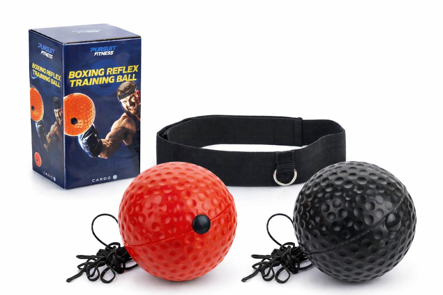 Boxing Reflex Ball Training Set with Headband – 2 Speed Fight Balls for Punch Training, Hand Eye Coordination & Reaction Speed – Home Boxing Equipment for Fitness, MMA Training, Adults & Kids