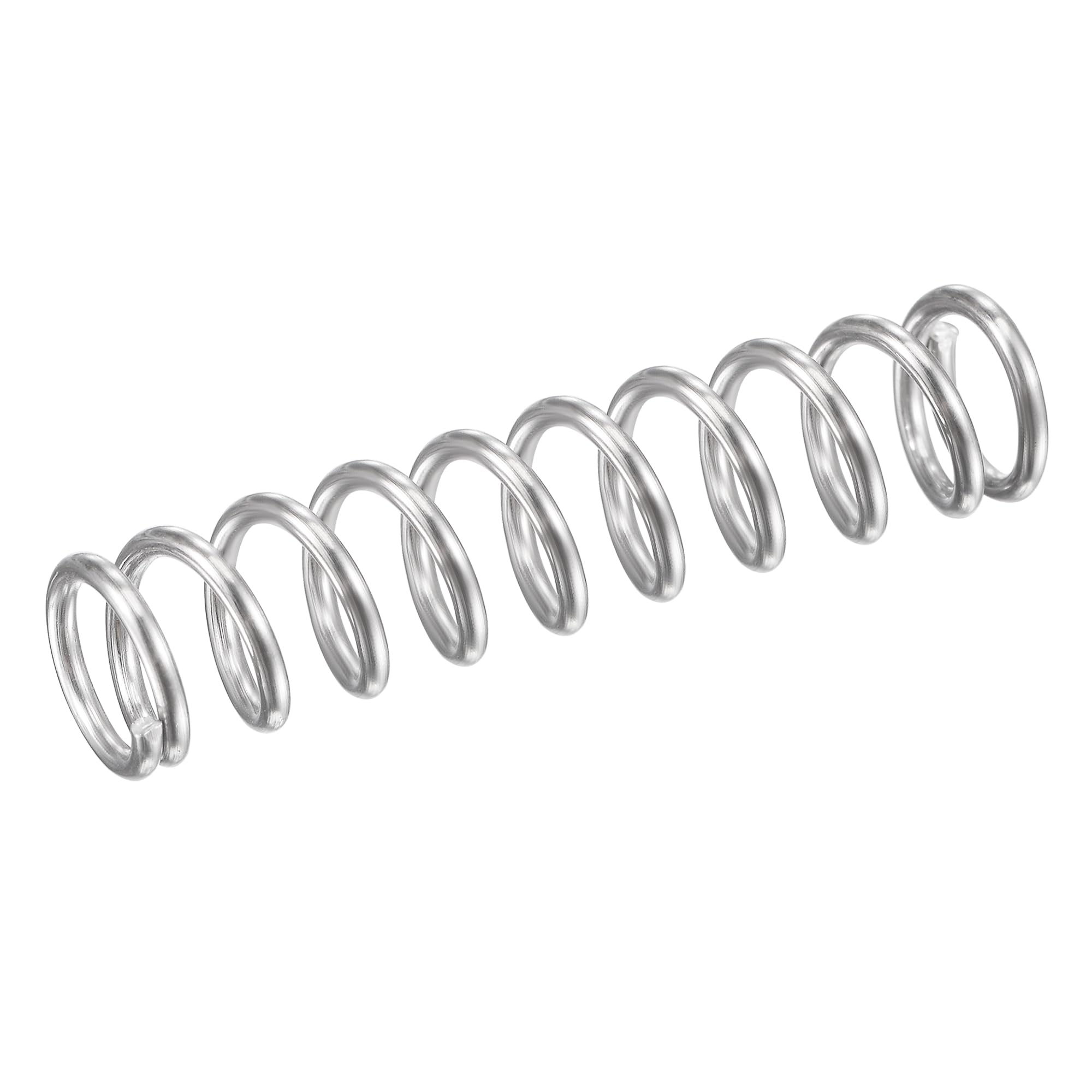 uxcell Compression Spring,304 Stainless Steel,9mm OD,1.2mm Wire Size,9mm Compressed Length,40mm Free Length,61.8N Load Capacity, Silver Tone,10pcs-image-6
