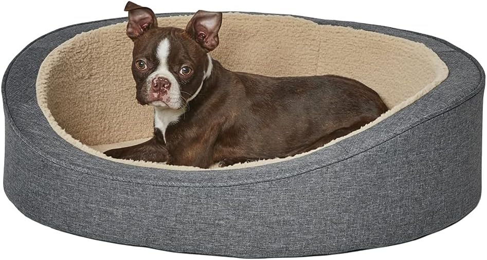 MidWest Homes for Pets Small QuietTime Deluxe Hudson Pet Bed- Gray