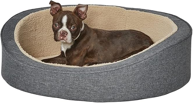 MidWest Homes for Pets Small QuietTime Deluxe Hudson Pet Bed- Gray