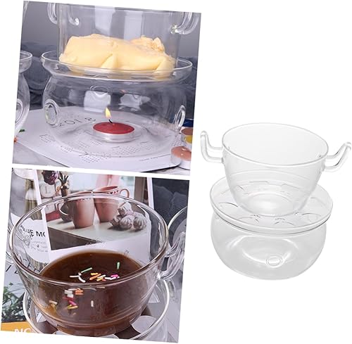 Miniatura 7 de 2 juegos de mantequilla para derretir cacerola de chocolate para derretir cacerola de cocina sartén para derretir cocción sartén de calefacción Olla
