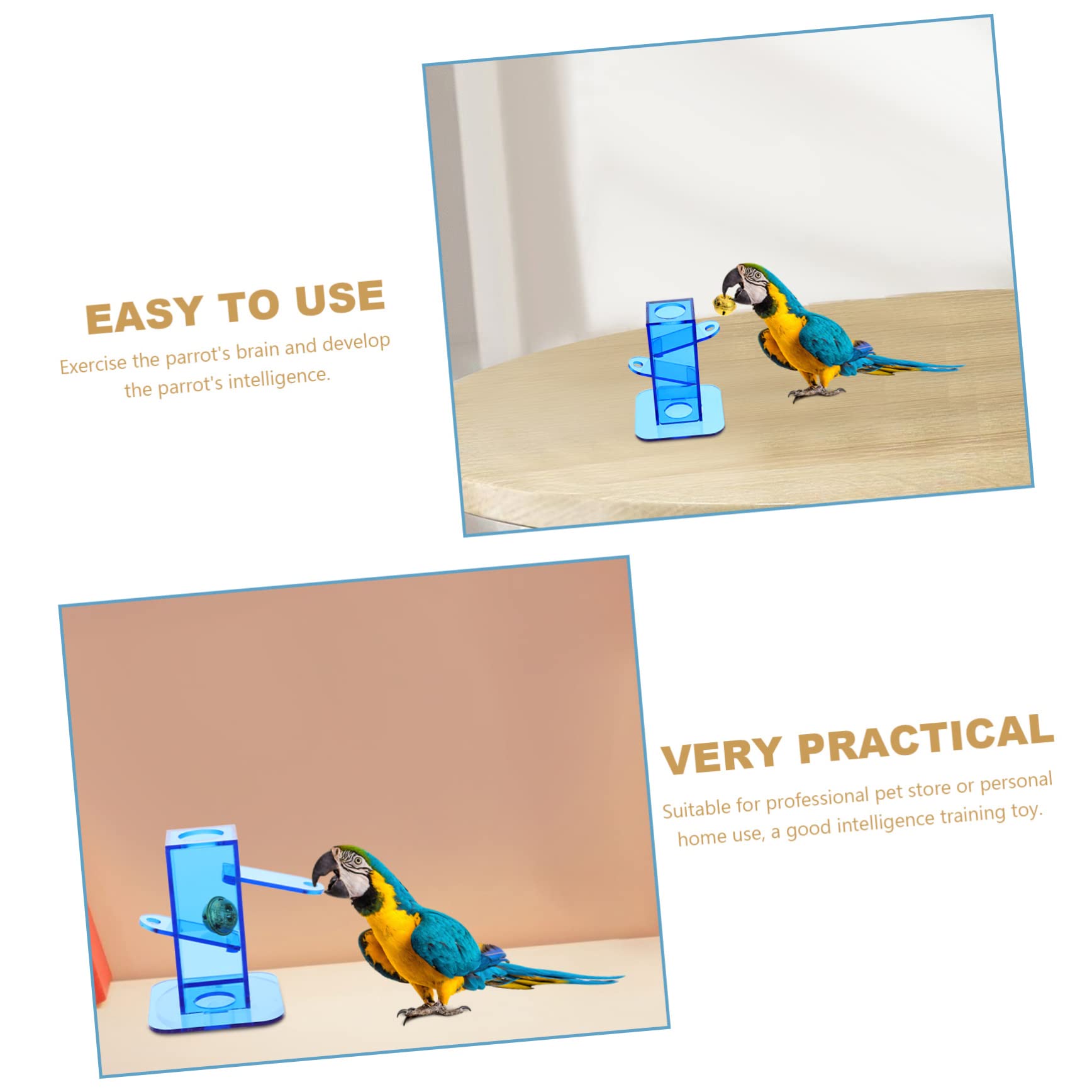 Mipcase 3stücke Bird Push-Pull Tower Spielzeug Für Papageien Interaktives Trainingsspielzeug Für Nymphensittiche Fördert Das Spielverhalten Geistige Aus Hochwertigem Stabil Und Leicht