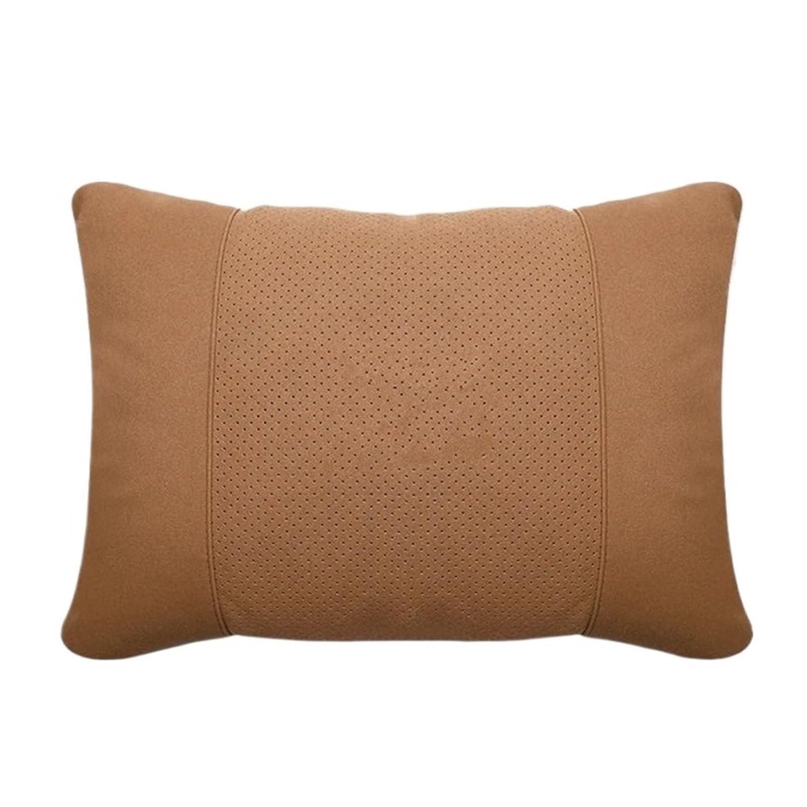 KAUWYEHD Car Seat Accessories Fit For XPENG P5 P7 G3 G6 G9 X9 N5 F57 BETA Car Headrest Neck Support Seat Lumbar Cushion Breathable Soft Pillow(Cognac Waist pad)