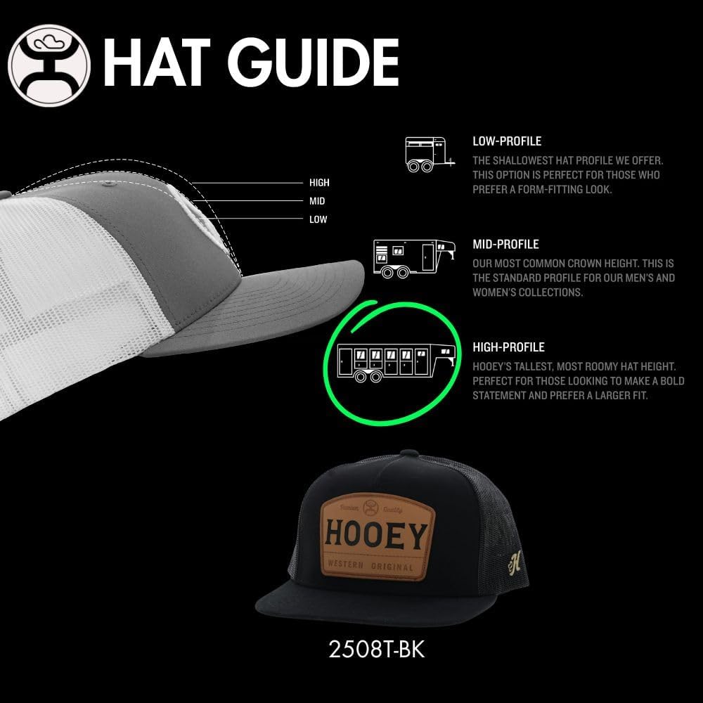 HOOEY Trip Adjustable Snapback Mesh Back Trucker Hat - Image 7