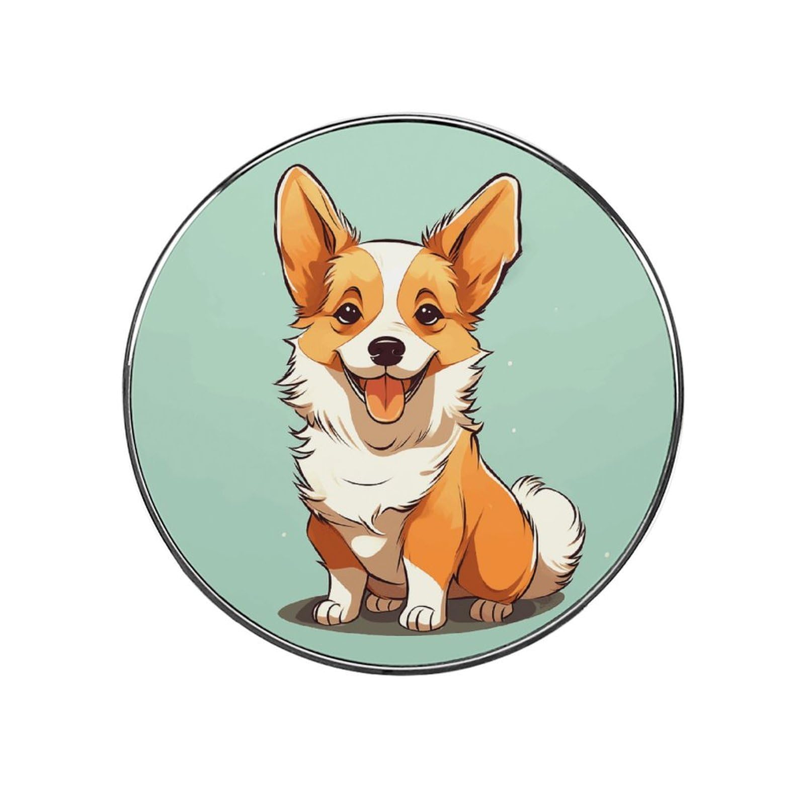 Corgi Cute Dog Magnetic Refrigerator Sticker Glass Strong Fridge Sticker Cute Refrigerator Magnets for Kitchen Office Whiteboard Cabinet Decorative Magnets for Gift