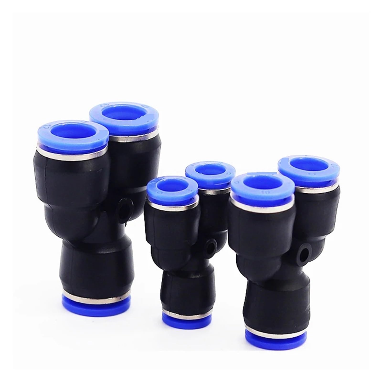 Lot de 4 à 10 connecteurs pneumatiques PY4 PY6 PY8 PY10 PY12 PY14 PY16 Adaptateur Y One Touch Quick Release Fitting Connecteur (PY8 (10 pièces)