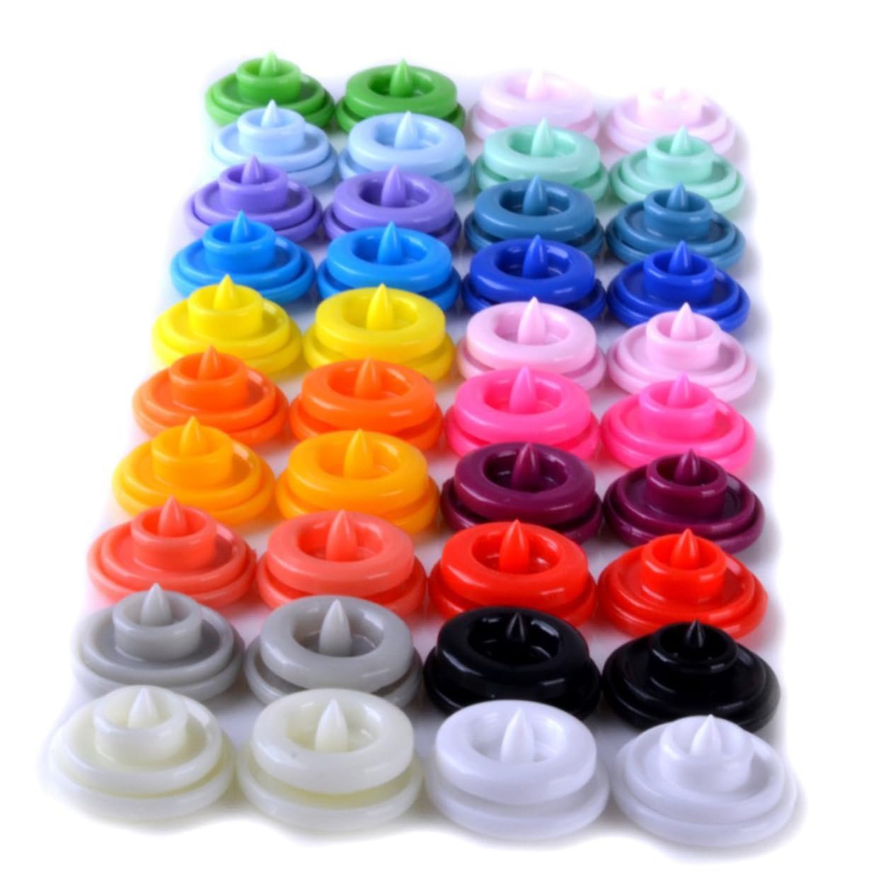 SHINEOFI Kit de Alicates Kam Herramienta Fácil de Usar en 20 Colores para Cierres a Presión 300 Botones de Plástico T5 para Proyectos DIY y Manualidades