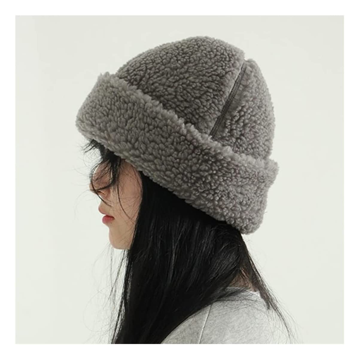 Chapeau d'hiver Bonnet pour Femme Hiver Chaud Tricot Chapeaux Doux Extensible Bonnet De Crâne Tricoté pour Temps Froid Chaud Chapeau