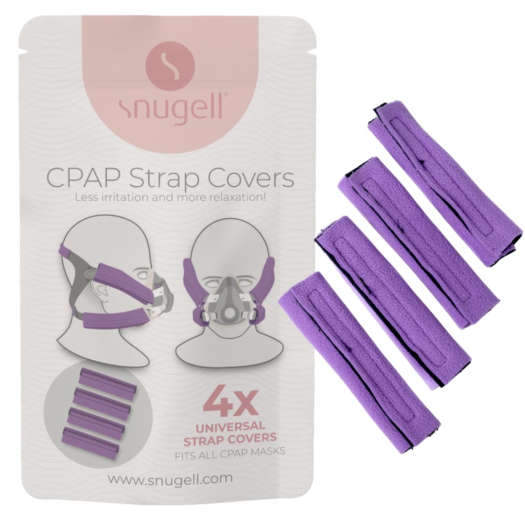 CPAP Headgear Strap Covers (4-Pack) – Purple - Universal CPAP Mask Cushions– Soft Fleece Fabric to Reduce Pressure and Improve Comfort – Perfect for Enhanced Sleep Quality &amp; Skin Protector