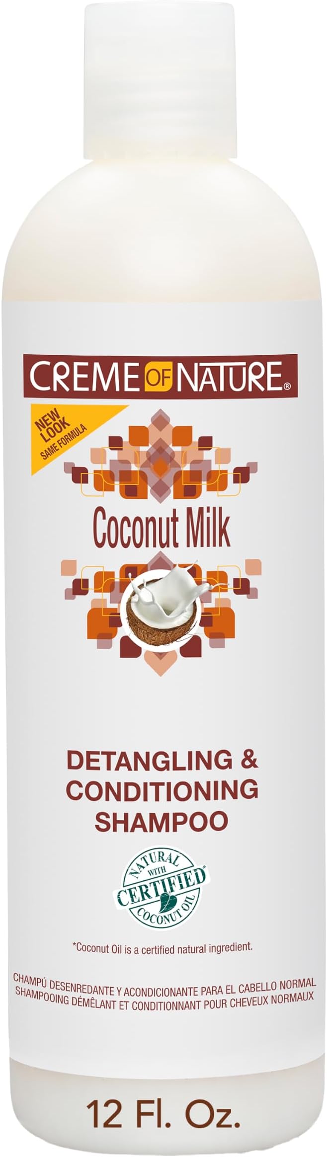 Coconut Milk Detangling & Conditioning Shampoo, 12 fl oz | Creamy shampoo gently cleanses while helping detangle curls and coils