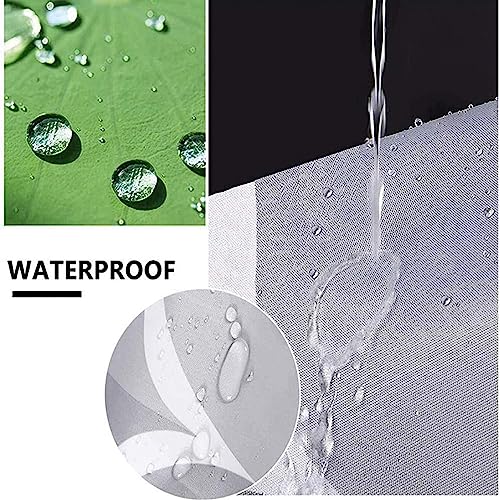 JIANGLANY Garden Shower Curtain Outdoor Green Waterproof Shower Curtains for Bathroom Quick Dry Machine Wash Dry Landscape Shower Curtain for Shower, Garage and Garden Fence (1, 180x180cm) - Image 3