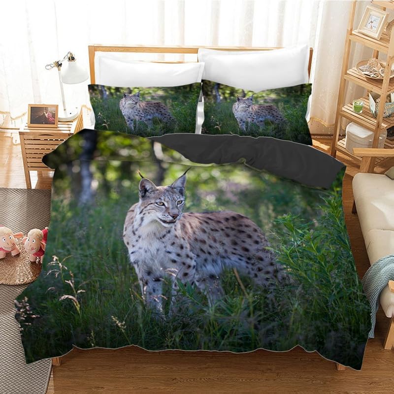 Funda nórdica infantil de lince para abrigar la cama de 90