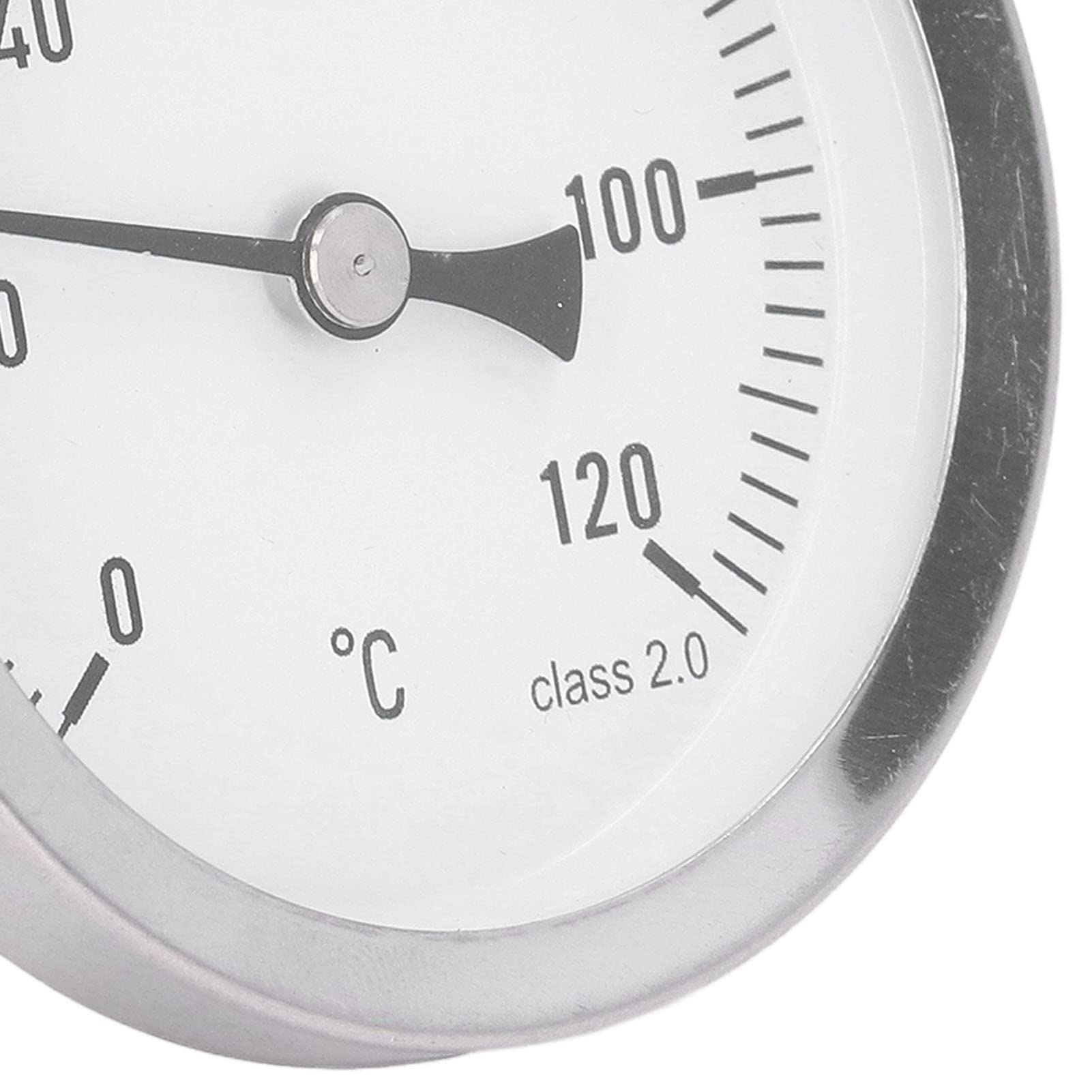 Termometro con Quadrante, da 0 a 120 °C Display con Quadrante da 63 Mm Termometro Tipo Puntatore per Barbecue, Indicatore di Temperatura Bimetallico Resistente All'Acqua per Cucinare