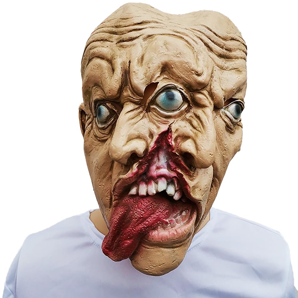 Amazon | [EnergyPower] 仮装用ゾンビマスク ハロウィン ダブル