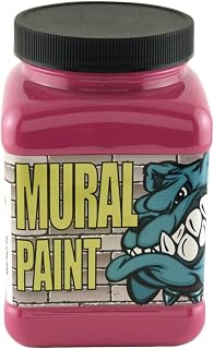 Chroma Acrylic Mural Paint for Interior and Exterior Murals - Lightfast, Mixable, Hard-Wearing Vibrant Pigment, 16 Oz Pucker (2474)