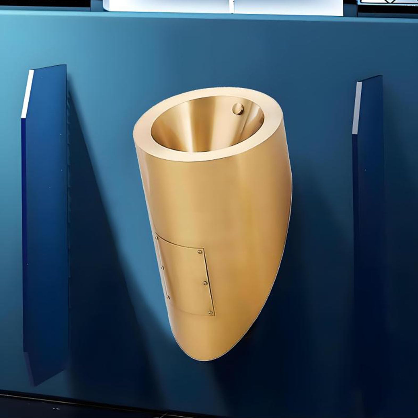 Urinoir vertical en acier inoxydable à chasse d'eau automatique pour sanitaires