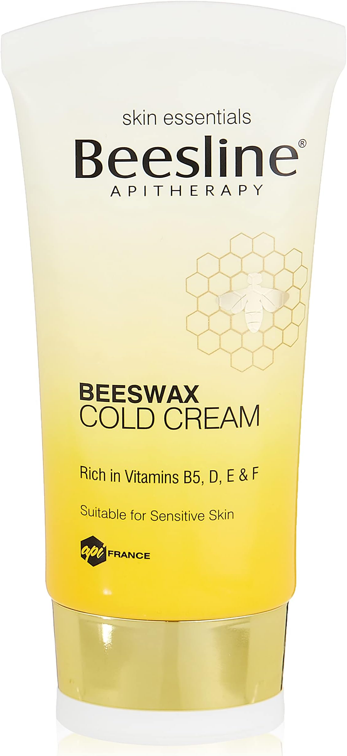 Beesline Apitherapy Beeswax Cold Cream For Unisex, Rich In Vitamin B5, D, E & F, Rose Jouri Oil, Paraben Free, Suitable For Sensitive Skin, 60ml