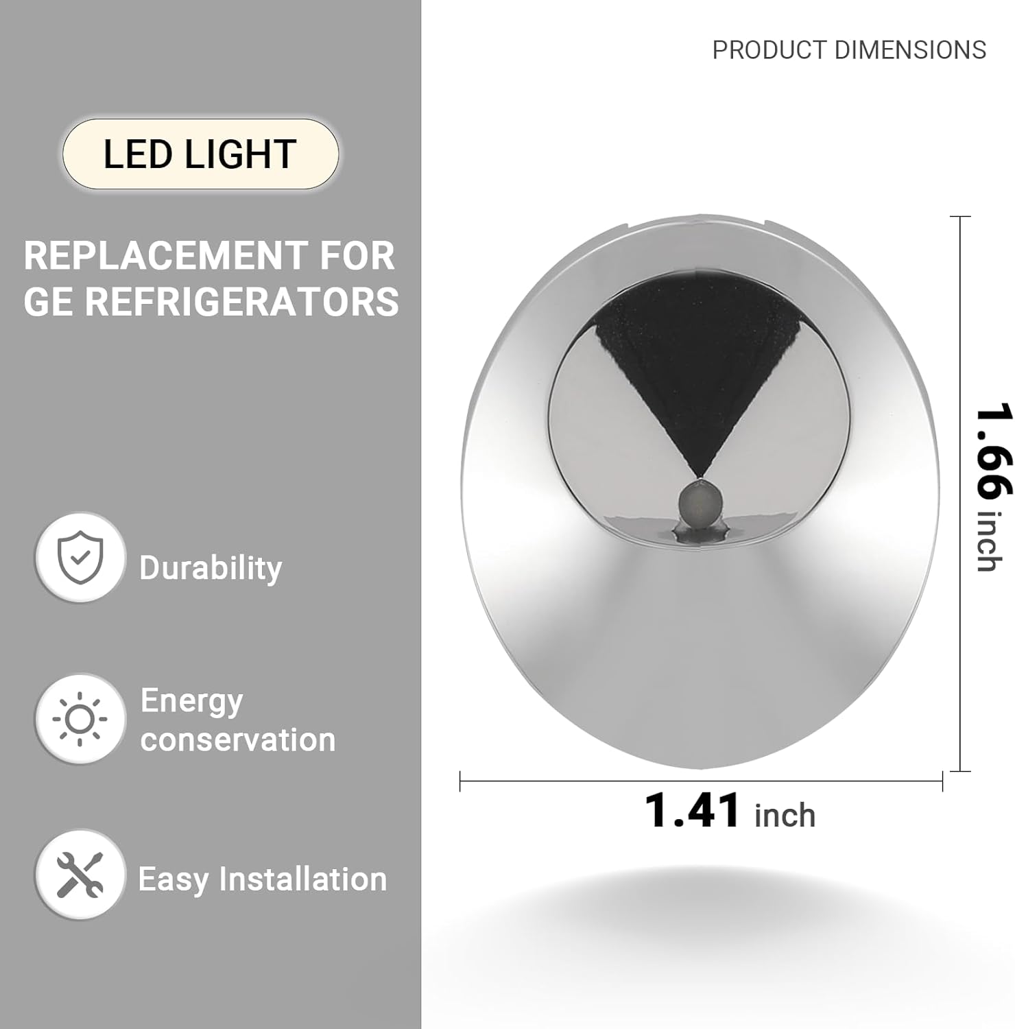Calvana Upgraded LED Light Replacement for GE Refrigerators,Fridge Light Bulb Replacement, Compatible with Multiple Models WR55X11132,WR55X25754,Long-Lasting & Energy Efficient