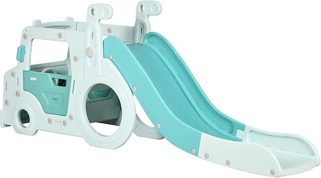 HOMCOM 4 in 1 Kids Slide Freestanding Slide for Toddler, Indoor Outdoor Climber, Exercise Toy, Activity Centre