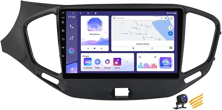 9 Inch Android 14 Car Stereo for Lada Vesta 2015~2020 Wireless Carplay & Android Auto Touch Screen Car Radio with MAP Bluetooth WiFi RDS FM SWC DSP 4G Car Infotainment System,M95S 2+64G