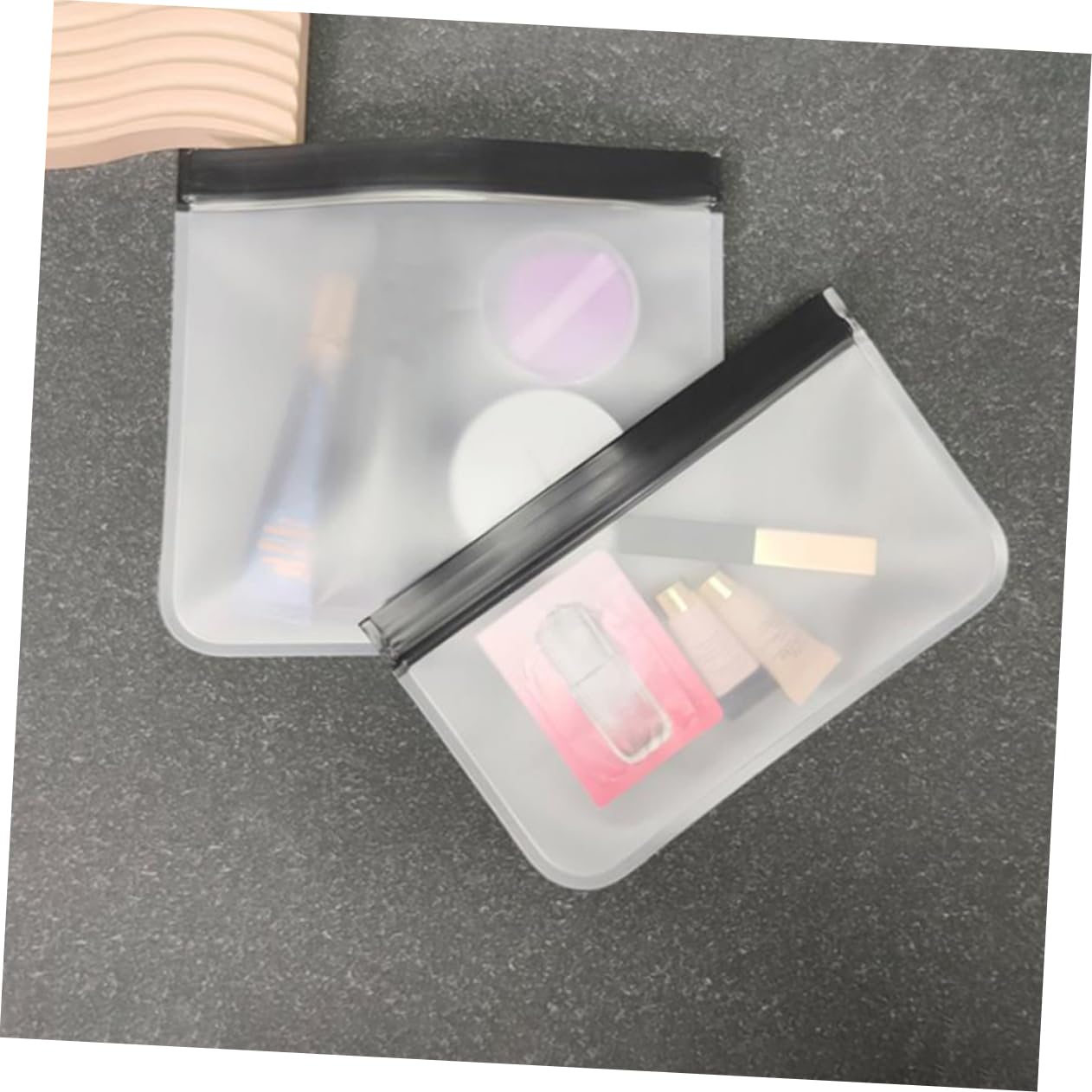 Baluue 15 STK Kulturbeutel Make-up-pinseltasche Kosmetiksortierbeutel Durchsichtige Reisetasche Klare Make-up-Taschen Mini-Make-up-Tasche Makeup Tasche Kleine Schminktasche Peva