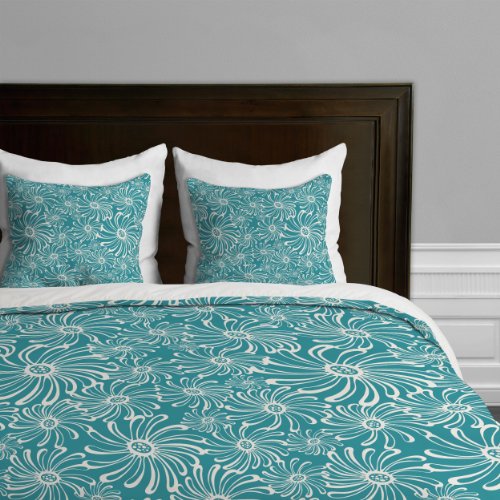 Funda de edredón pavo real DENY Designs Heather Dutton Bursting Bloom para cama individual 2