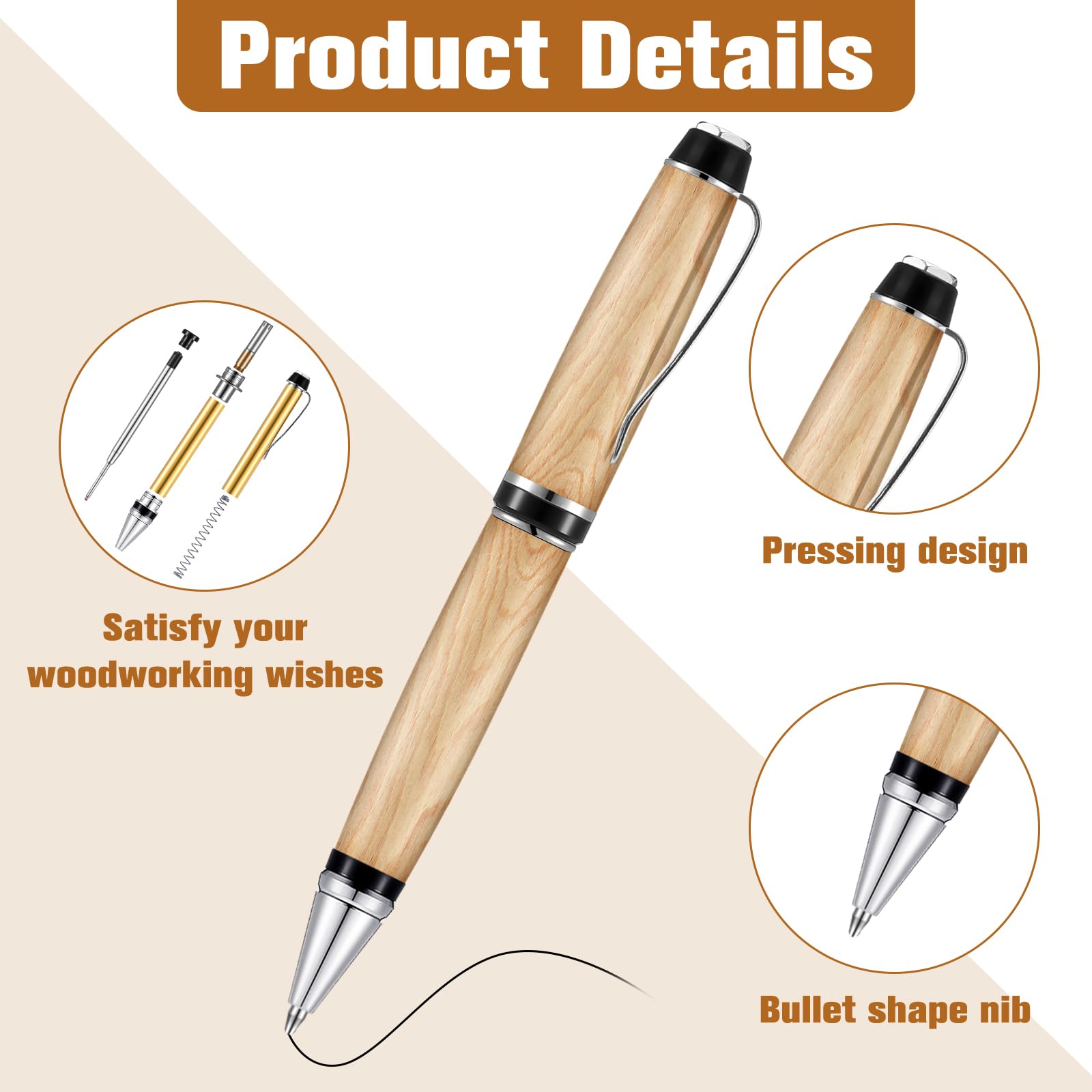 Best Pen Turning Kits For Home Colarr 30 Pcs Slimline Pen Kit Wood