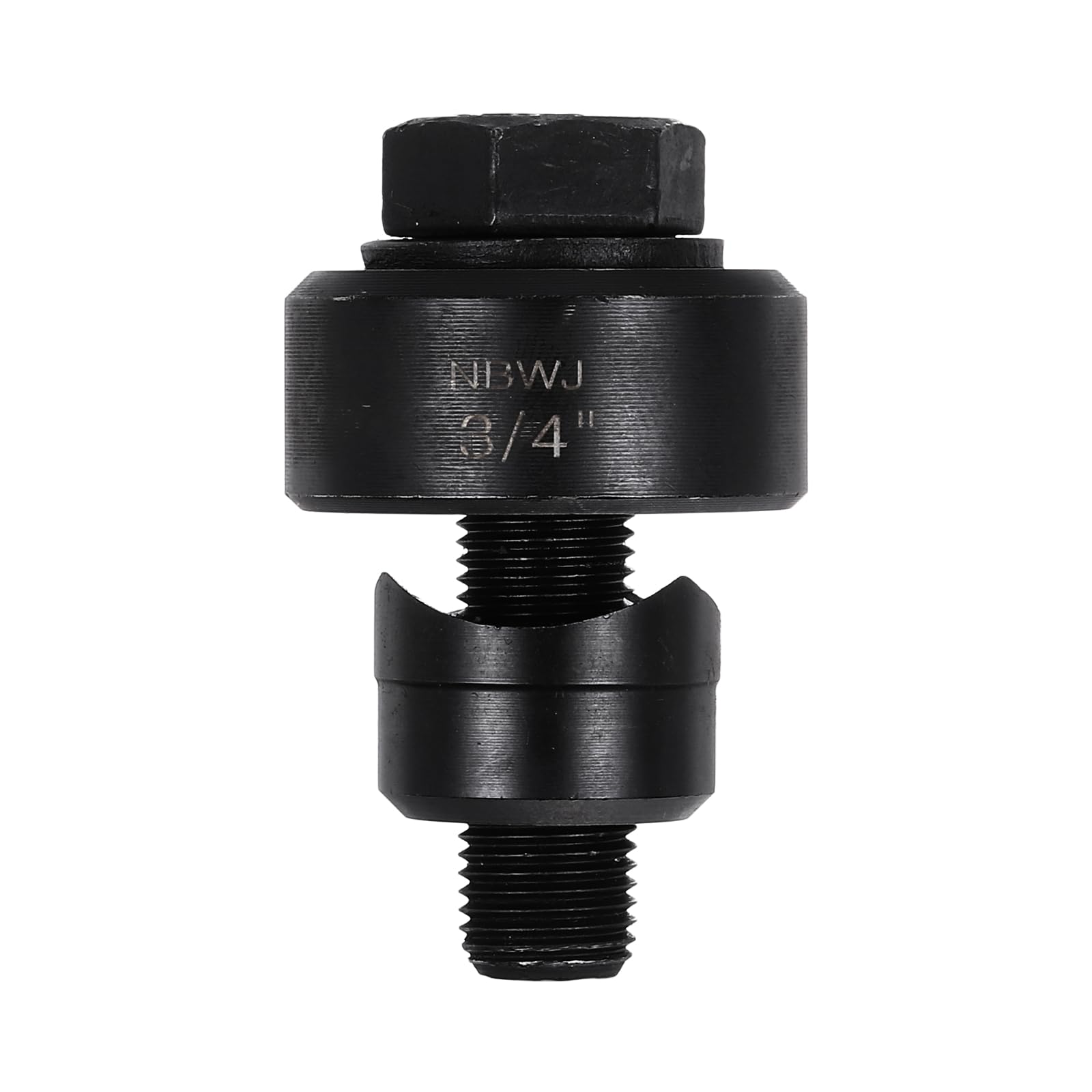 sourcing map Sheet Metal Hole Punch 3/4" Bearing Steel Circle Hole Puncher Set Knockout Punch Die Cutter Tool with Hex Head Screw for Stainless Steel Sink Copper Plate