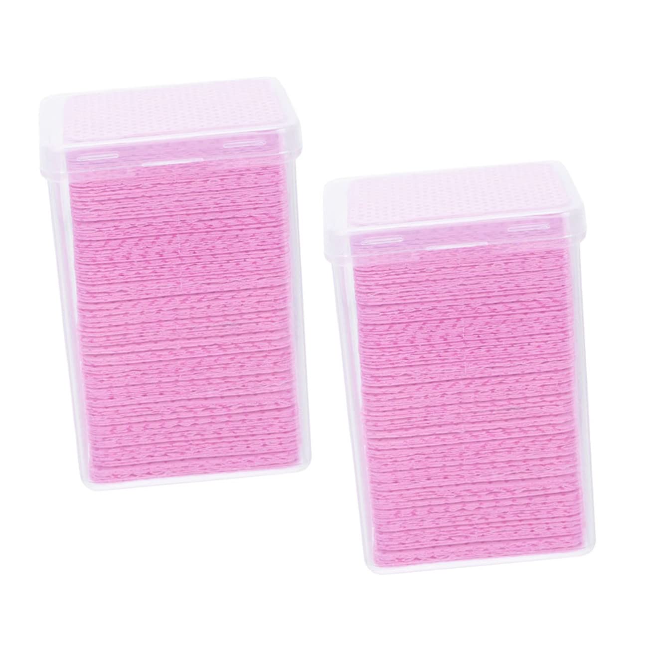 Beaupretty 800pcs Eyelash Extension Glue Remover Nail Polish Gel Remover Wipes Glue Bottle Wiper Cleaning Pad
