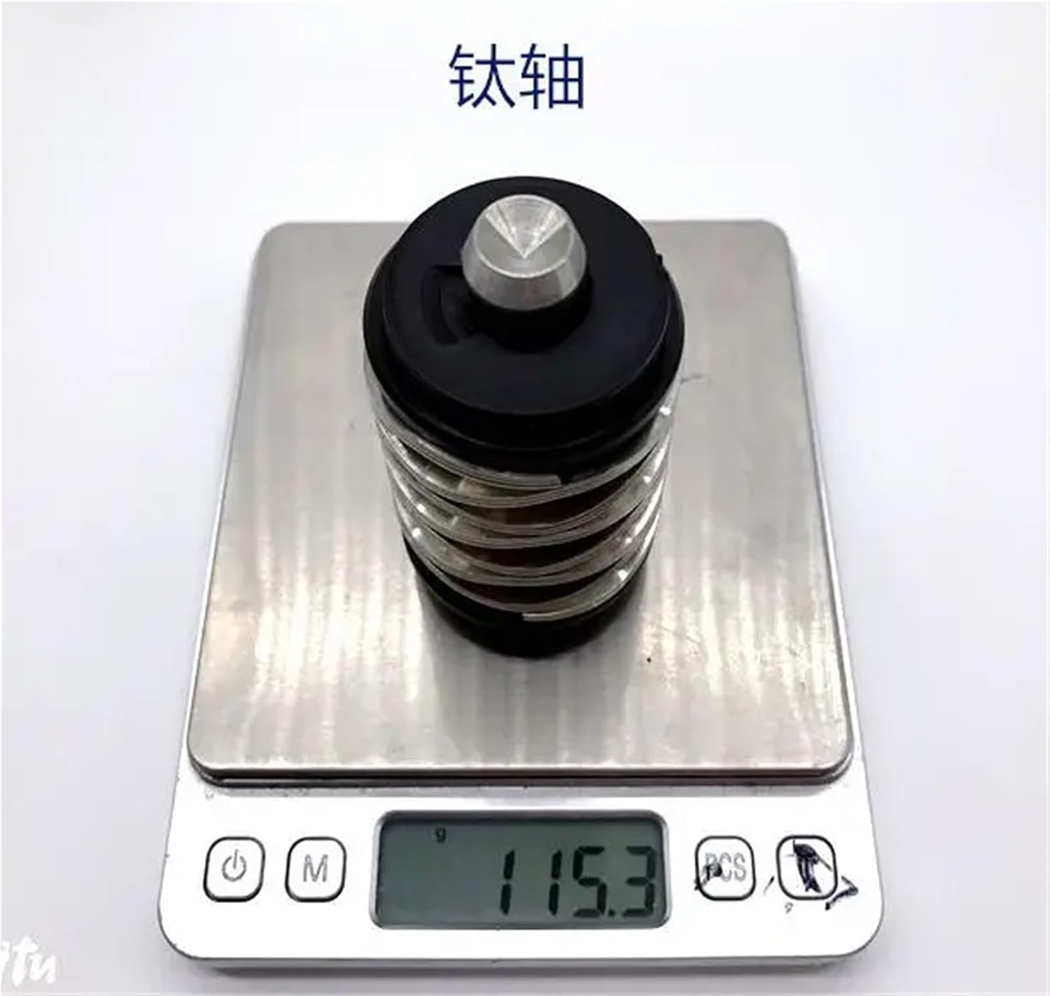 Wave Spring Bicycle Rear Shock For Folding Bike Suspension 304 Stainless Steel Spring Titanium Bolt(Triple)