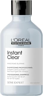 L'Oréal Professionnel | Anti-Dandruff Shampoo, Cleanses Hair and Relieves Dandruff Problems, Series Expert Instant Clear, 300ml