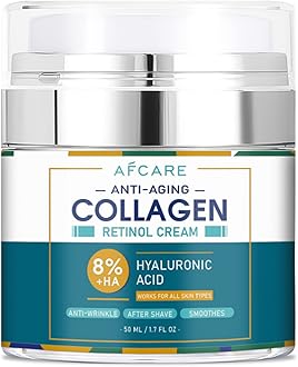 Face Moisturizer for Men Anti Aging,Men's Face Cream Moisturizer with Natural Avocado Oil,Retinol,Hyaluronic Acid,Collagen,After Shave Lotion For Men Skincare Daily Moisturizing 1.7 oz