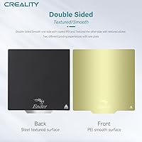 Vista 2 de Creality Placa de construcción oficial Ender 3, 235x235mm. Placa de cama magnética de doble cara con superficie lisa + texturizada, flexible