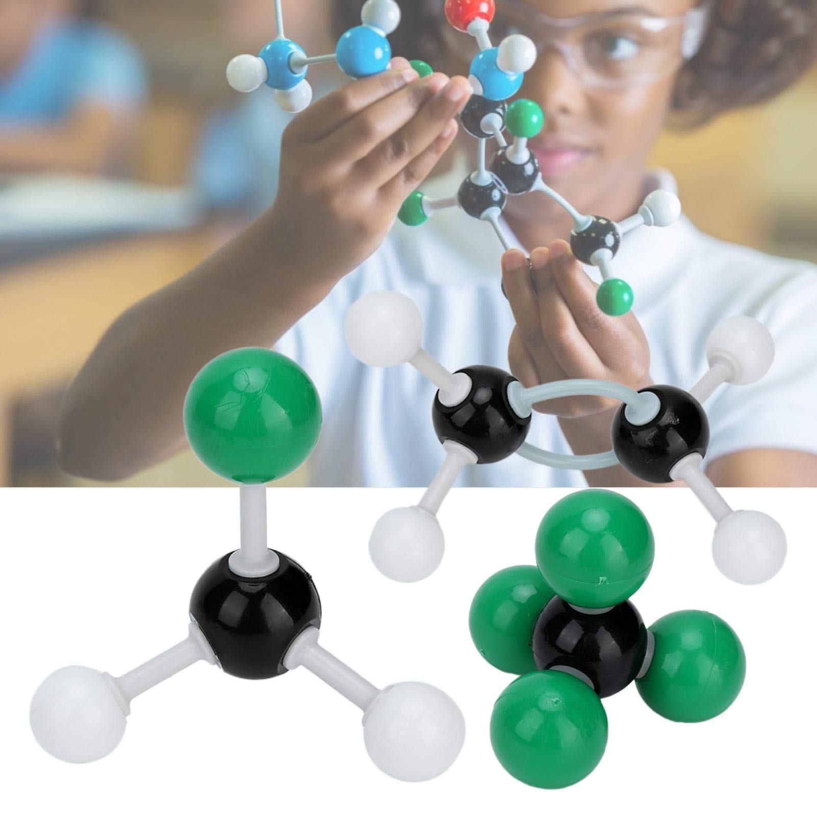 179 Pezzi Atom Link Modello Set di Struttura di Orbita Elettronica, Kit di Costruzione di Molecole per Strutture Inorganiche e Organiche - Chimica per Insegnanti e Studenti