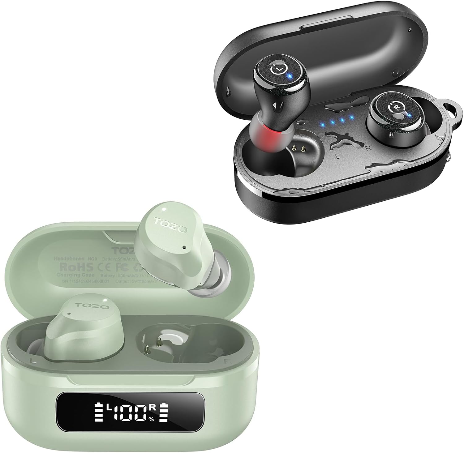 TOZO NC9 Earbuds with T10 Wireless Earbuds