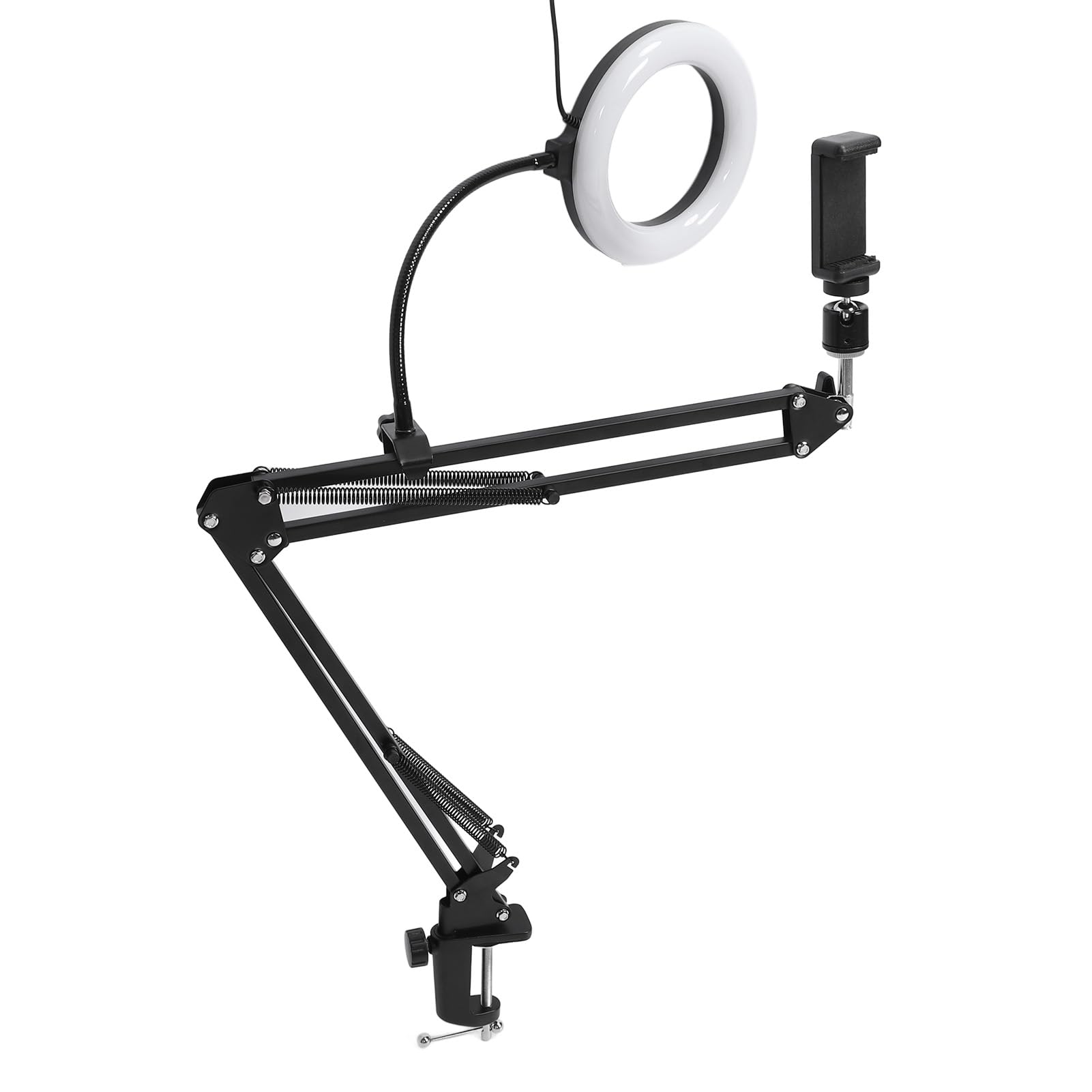 GOWENIC Video Creator Ring Light Arm Desk Clamp Mount