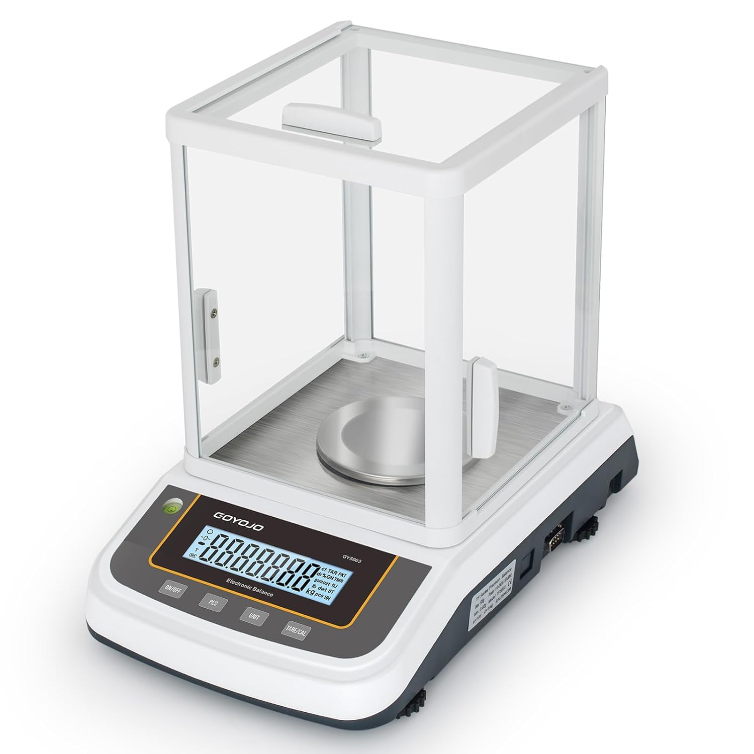 Bilancia digitale 0,001G, bilancia elettronica analitica ad alta precisione con paravento, ideale per pesatura e conteggio in ambito industriale, cucina, alimentare, per gioielli e oro, 500G x 0,001G