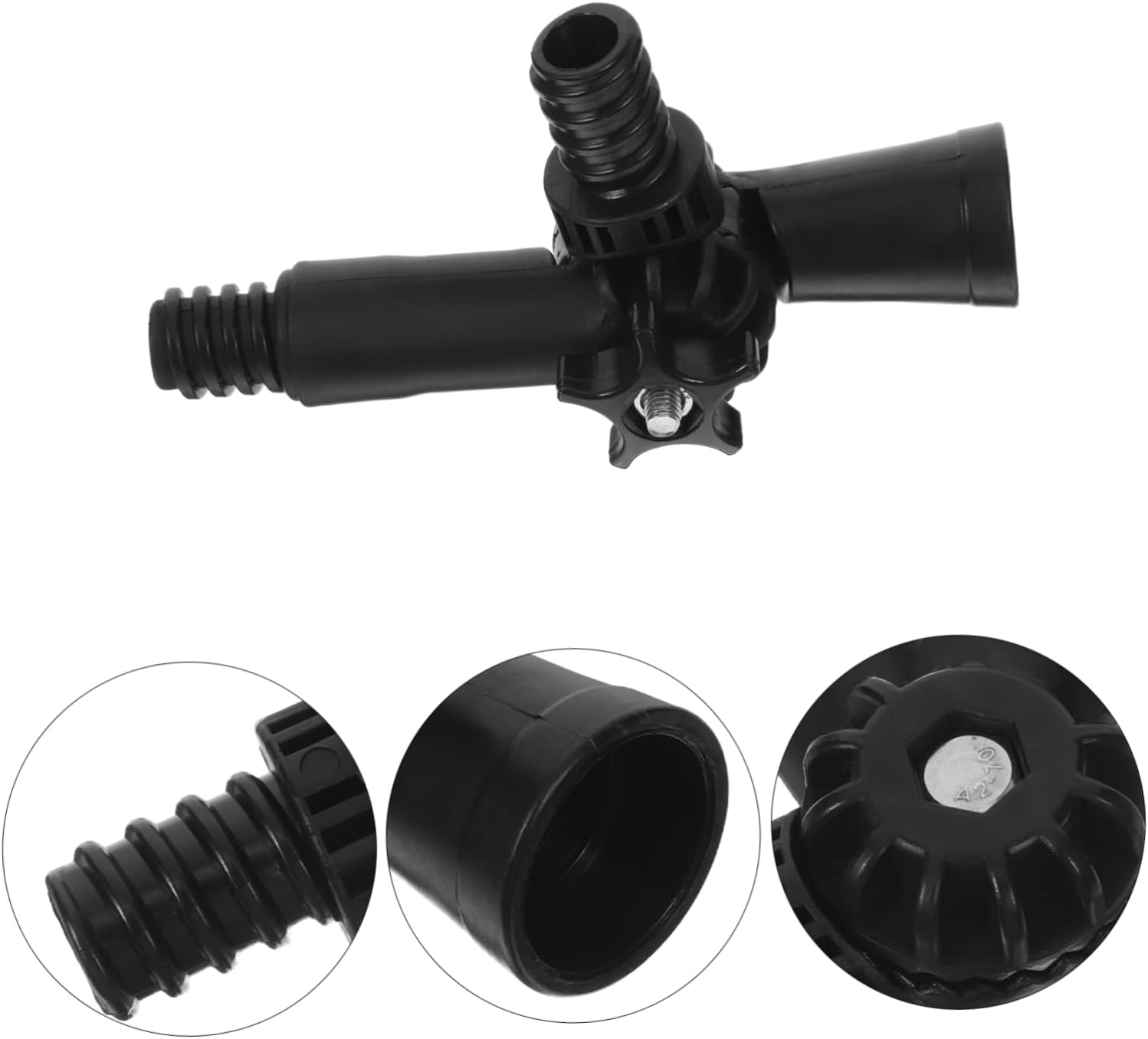 Extension Pole Adapter Tips Replacement Hinge for Mop Broom Duster Versatile Cleaning Tool for High Ceilings Windows Floors Black Pole Adapter