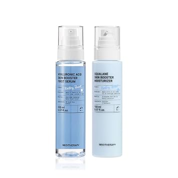 Hyal-Barrier Glow Duo Hyaluronic Acid 333Serum + 8% Squalane Moisturizer Bundle | Deep Hydration, Plumping & Barrier Support Set for Dry Sensitive Skin | Lightweight, Non-Sticky, Korean Skin Care