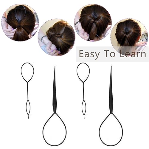 Miniatura 6 de OBSCYON Juego de 27 piezas de peinado de cabello herramientas de peinado de cabello accesorios de bricolaje kit de herramientas de modelado de