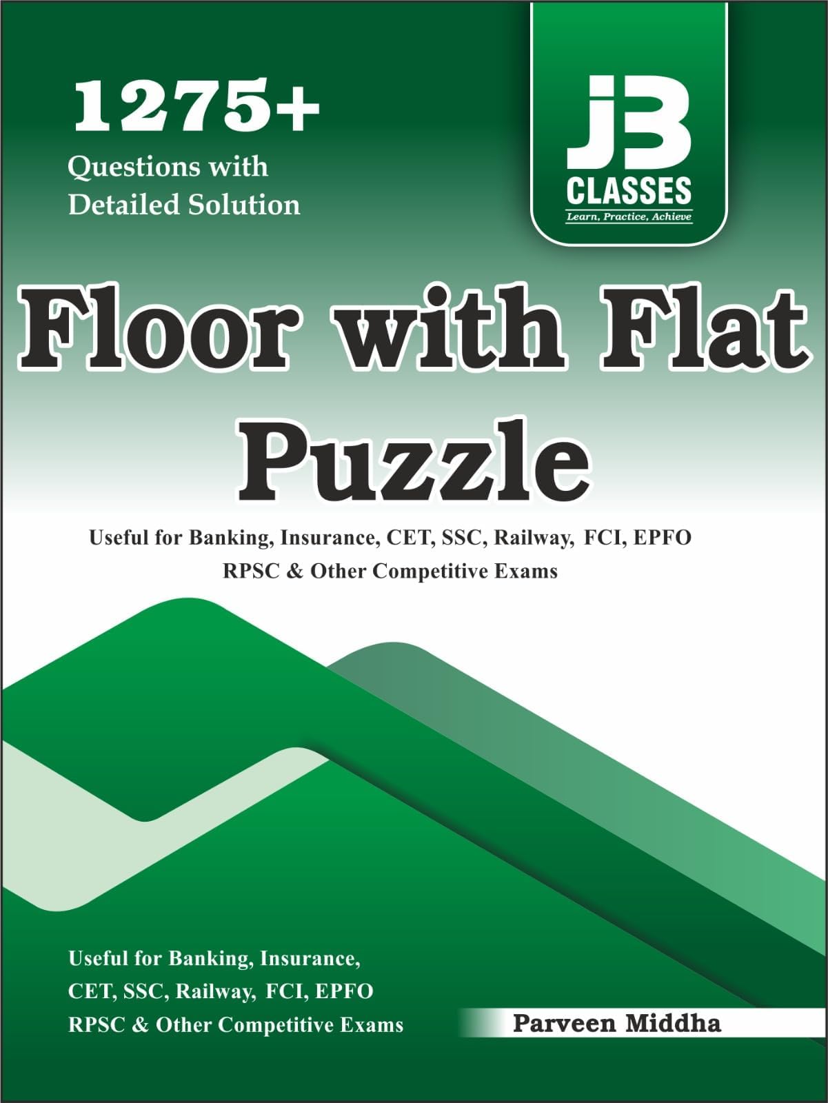 JB CLASSES 1275+ Questions with Detailed Solution Floor with Flat Puzzle Book in Hindi