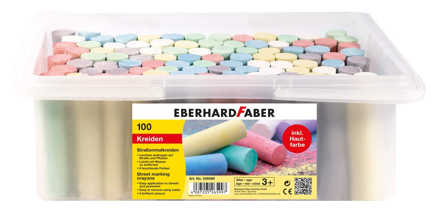Eberhard Faber 526599 - Straßenmalkreide, 100er Eimer (100er Eimer | 5 Eimer)