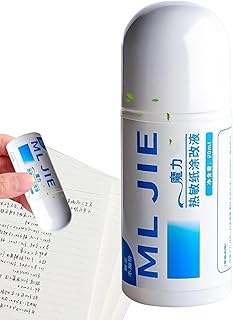 Fluido de proteção de privacidade para papel térmico, fluido de correção de cobertura de dados sem vestígios | Suprimentos de correção de papel de proteção contra roubo para identidade, extratos bancários, endereço de entrega Unniq