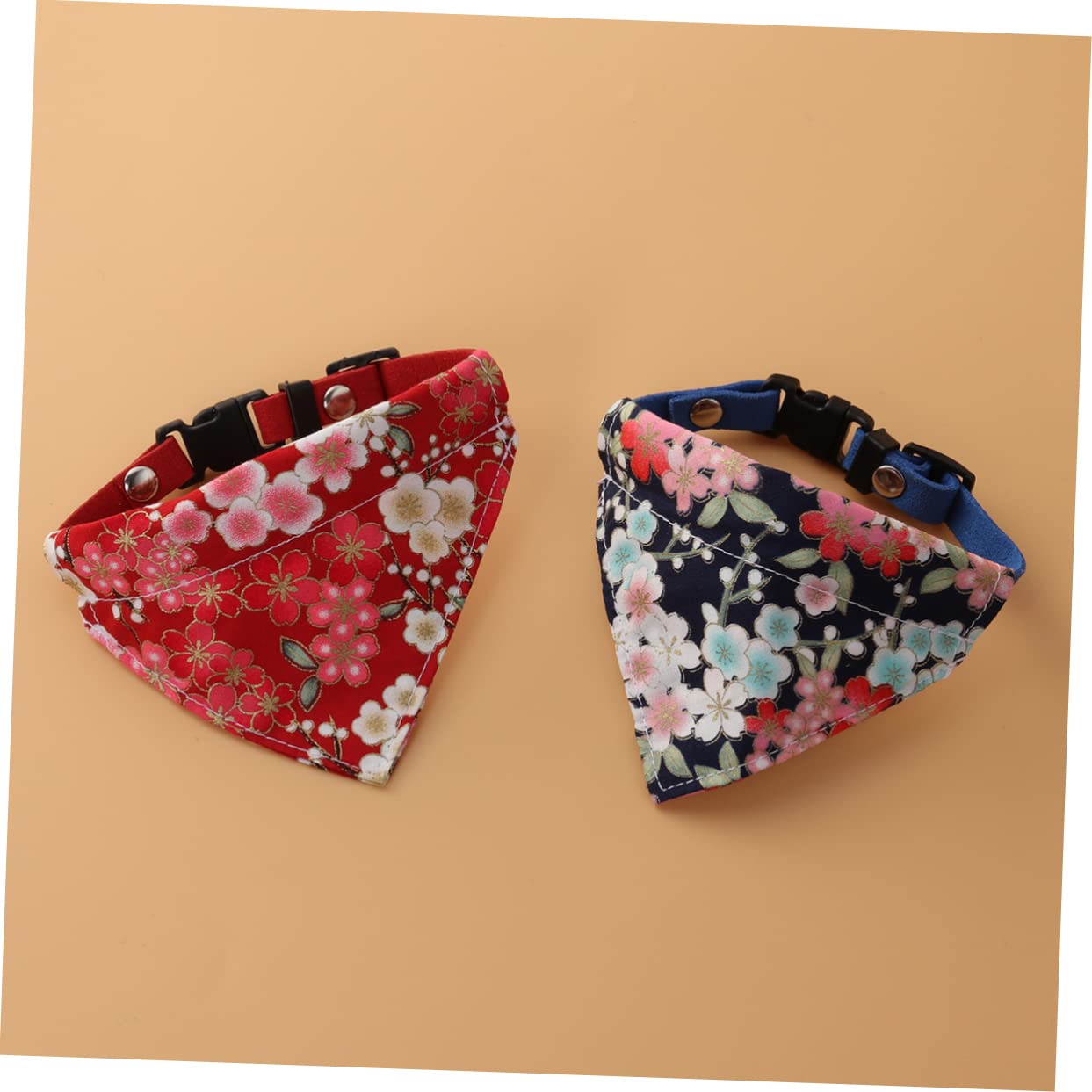 Didiseaon 6pièces Écharpe pour Chien avec Motif Floral Ajustable Bandana pour Animaux De Compagnie Modèles Aléatoires