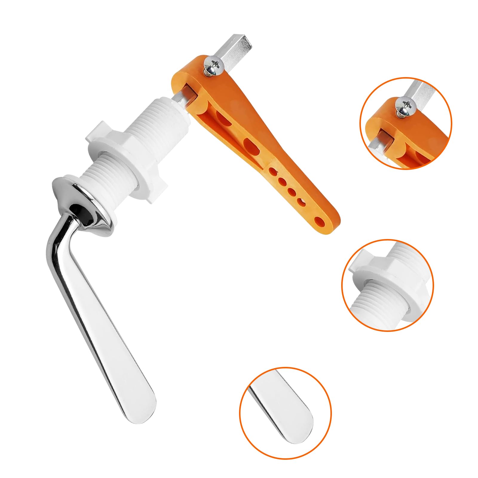 Xiciki Toilet Flush Handle Replacement, Toilet Handle Replacement - Image 4