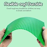 Vista 4 de Lekebaby - Placas base clásicas para construcción de ladrillos 100% compatibles con las principales marcas de placas base de 10 x 10 pulgadas / 25.4