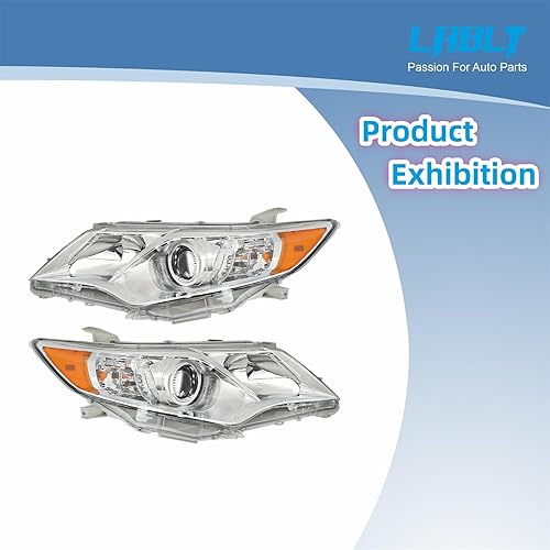 Miniatura 2 de Faros Asamblea Proyector Faros ABS Carcasa de plástico ABS Lente de policarbonato Reemplazo para Camry 2012-2014 Izquierda+Derecha