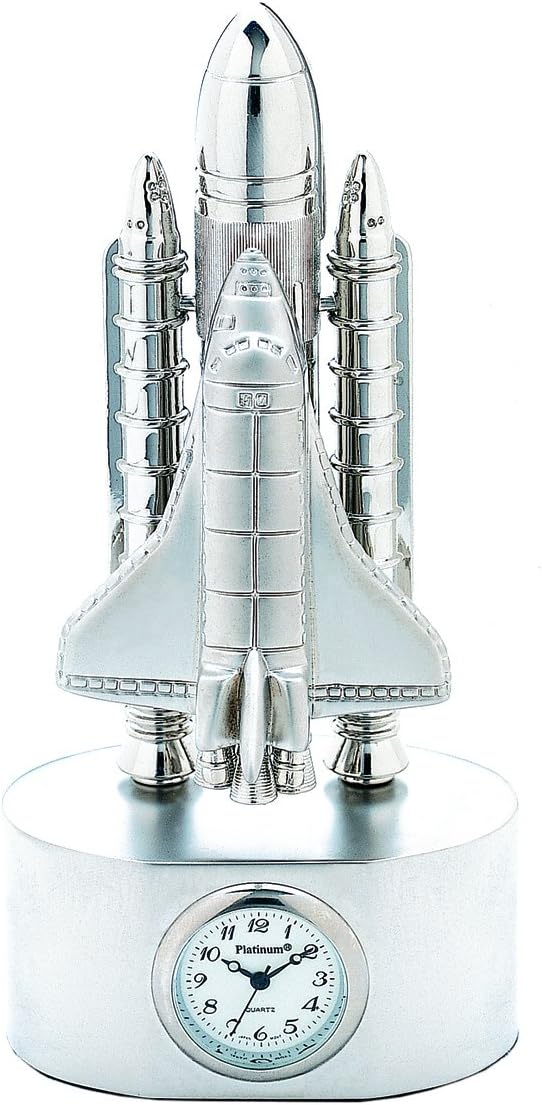 Sanis EnterprisesSpace Shuttle Clock, 2.25 by 4.5-Inch, Silver